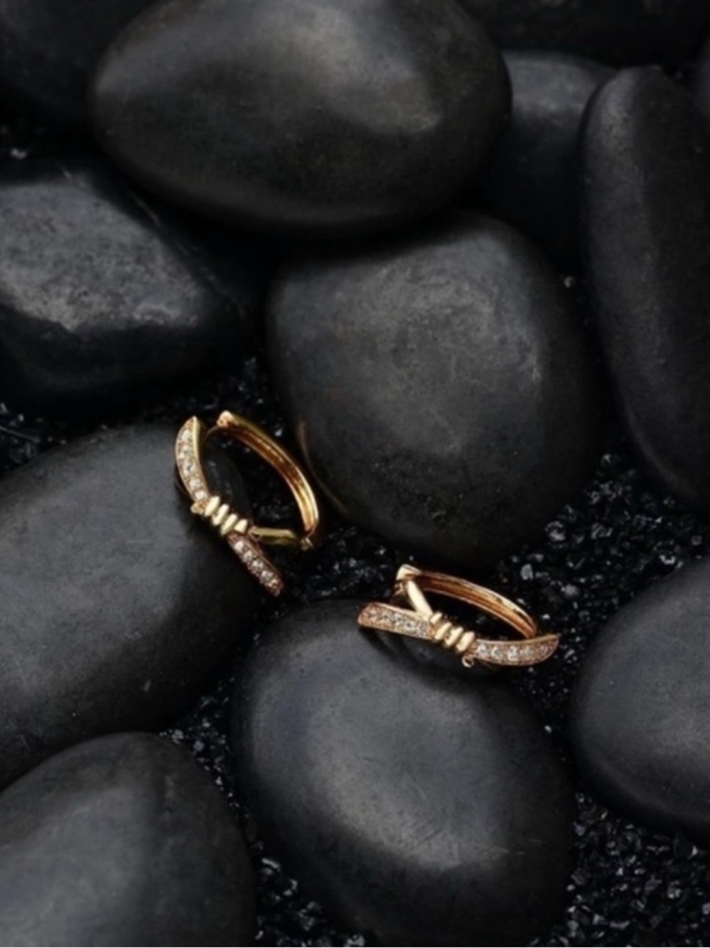 14k Gold Plated Cubic Zirconia Earrings